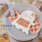 Stanley Name Plate Tumbler Tag Personalized, Halloween Girl Ghost Tumbler Name Tags, Custom Quencher Tumbler Topper Lid H2.0 20/30oz 40oz