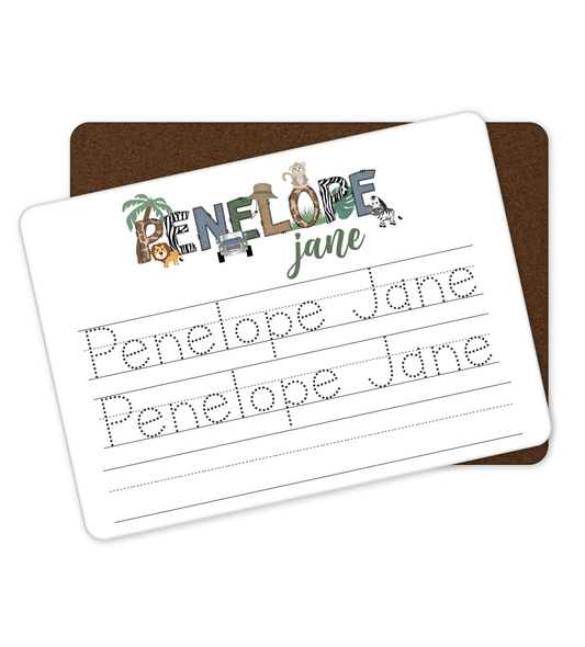 Personalized Dry Erase Name Tracing Board