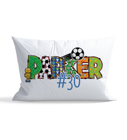 Soccer Boy Personalized Kid Pillow Case