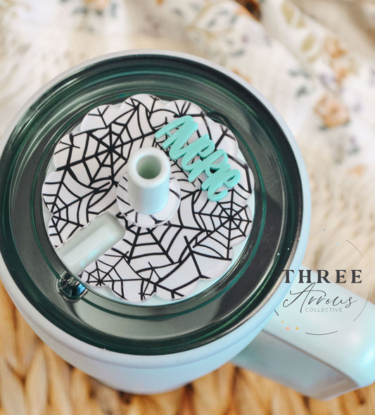 BruMate Name Plate, Halloween Tumbler Topper Tag Personalized, 30/40oz Tumbler Name Tags for Era, Personalized Tumbler Topper for Lid