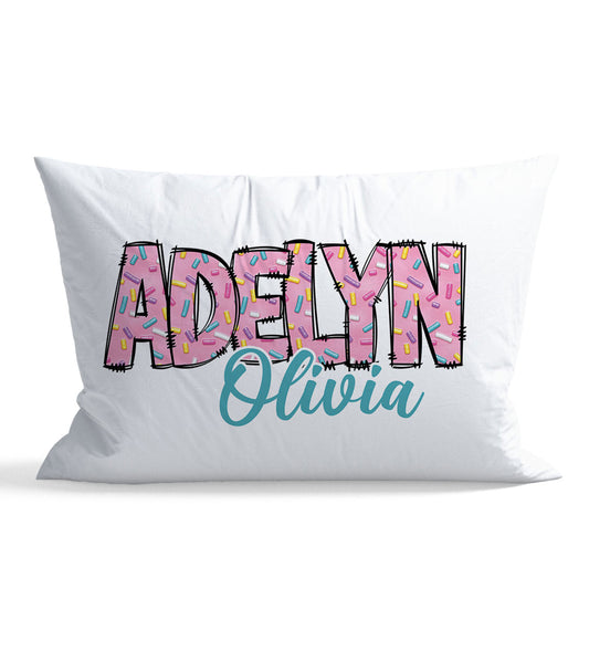 Sprinkles Personalized Kid Pillow Case