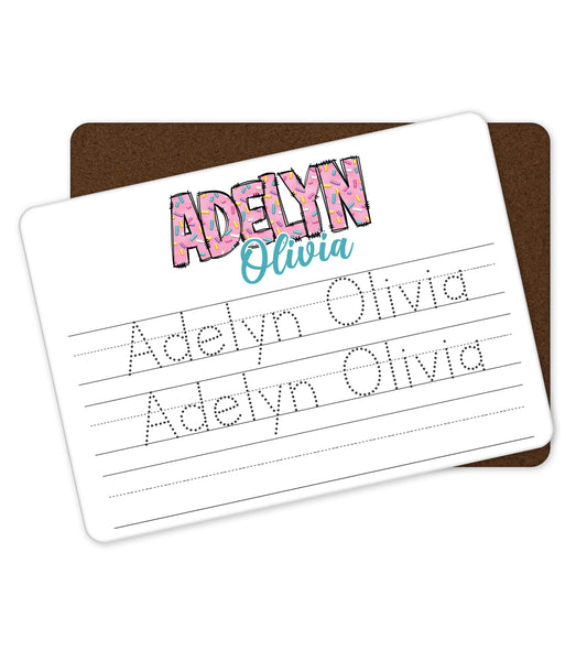 Personalized Dry Erase Name Tracing Board
