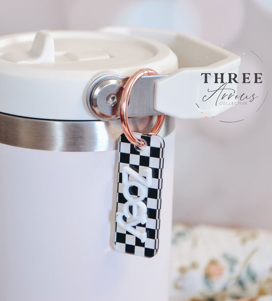 Water Bottle Charm Customizable, Custom Stanley Cup Name Charm IceFlow Name Tags, Name Keychain, Fits all sizes, Kids Water Bottle Name Tag