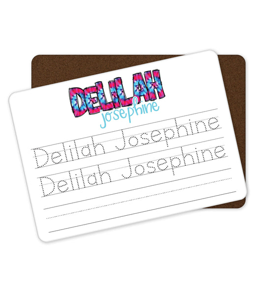Personalized Dry Erase Name Tracing Board