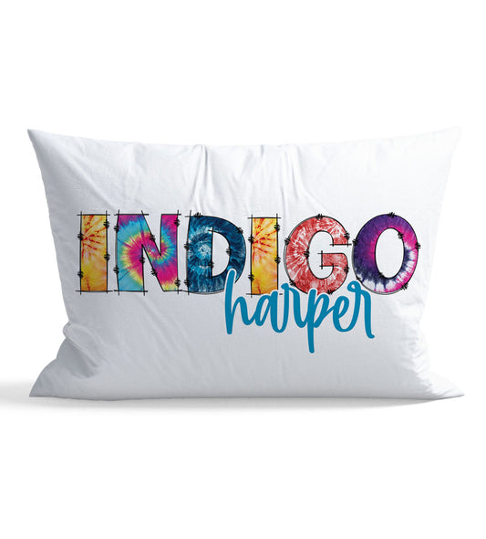 Tie-dye Personalized Kid Pillow Case