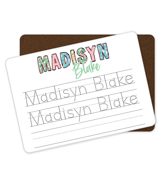 Personalized Dry Erase Name Tracing Board