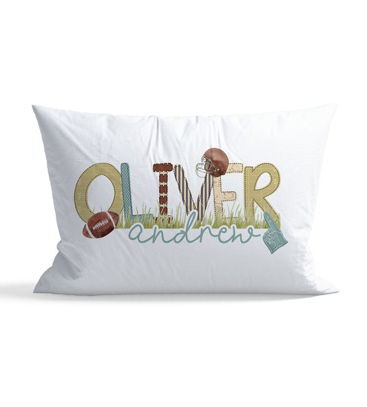 Football Personalized Kid Pillow Case