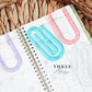 Jumbo Paperclips, Paper Clip Bookmark, Teacher Appreciation Bookmark Set, Paperclip Bookmark, Oversized Planner Book Mark, Teacher Day Gift