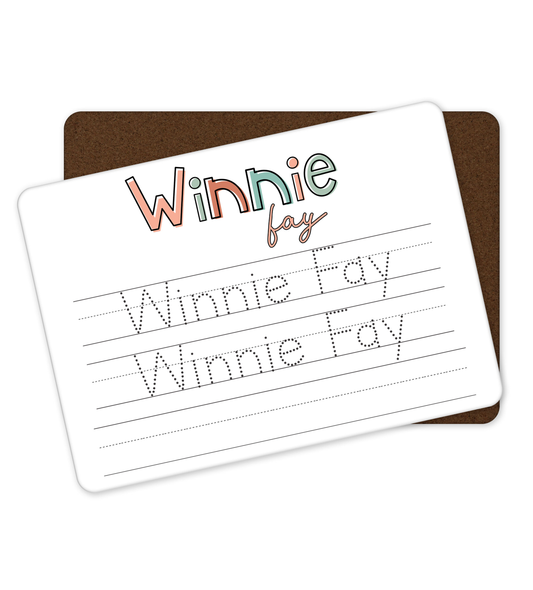 Personalized Dry Erase Name Tracing Board