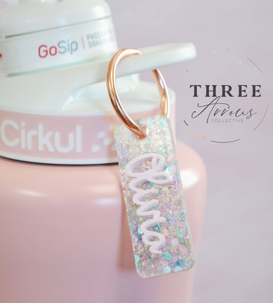 Cirkul Bottle Accessories, Water Bottle Handle Name, Water Bottle Charm Customizable, Custom Name for Cirkul, Kids Water Bottle Name Tag