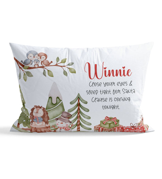 Christmas Eve Personalized Kid Pillow Case