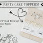Rainbow Event Birthday Cake Topper