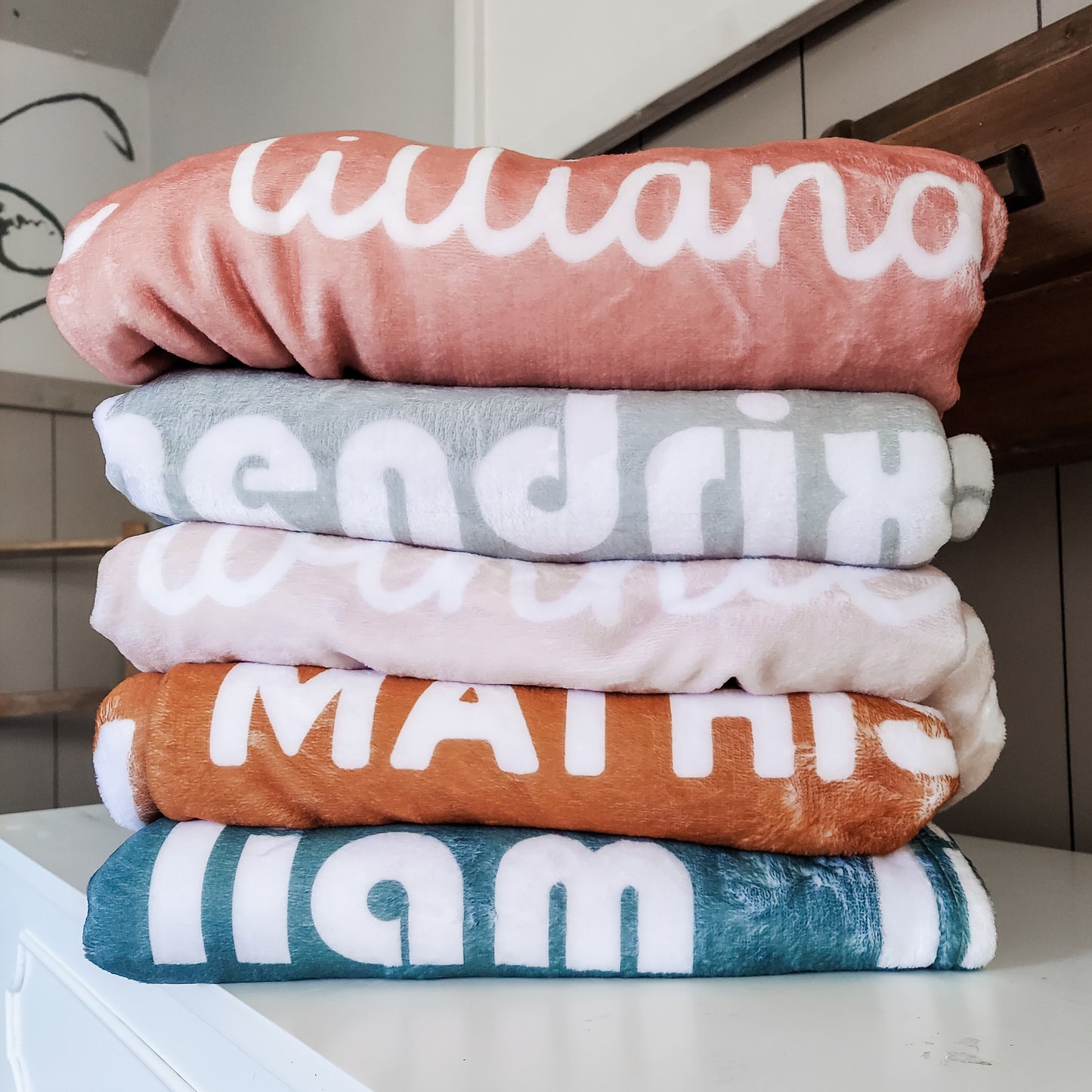 Nature Walk Personalized Name Blanket