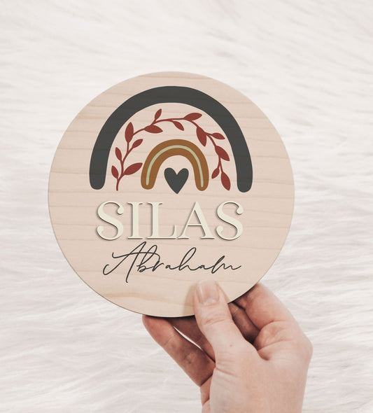 3D Printed Round Nursery Name Sign