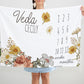 Veda Collection - Vintage Rose Milestone Blanket