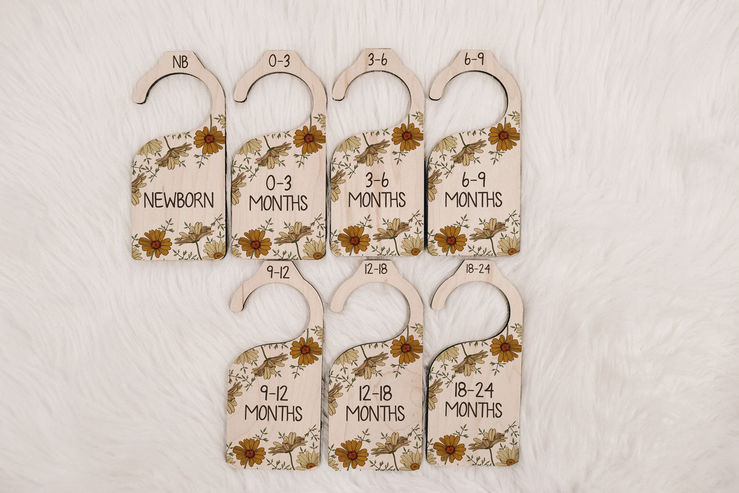 Wildflower Agnes Collection Wreath Nursery Closet Divider