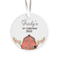 Farm Barn Baby First Christmas Ornament