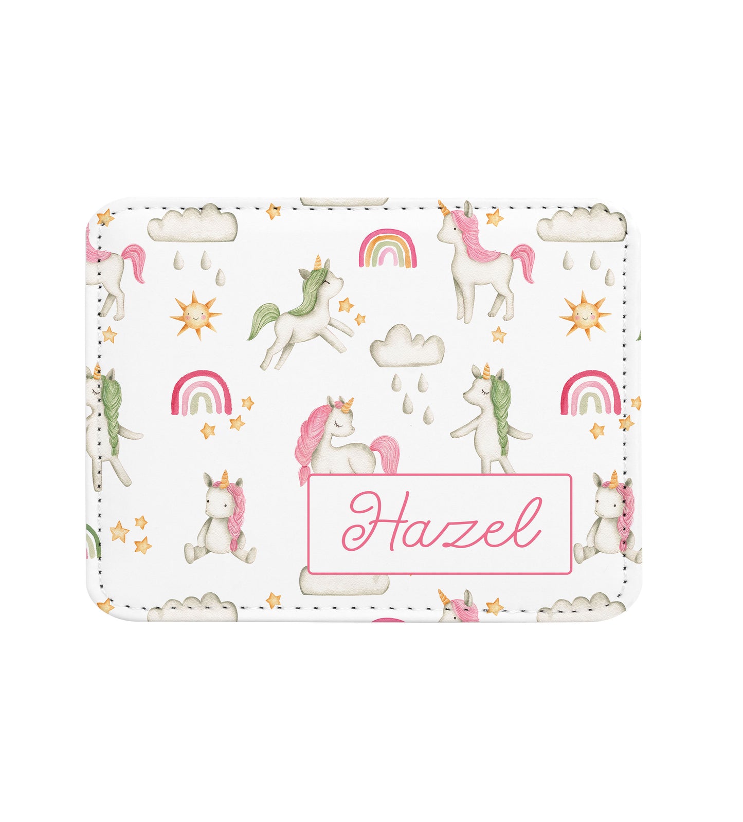 Unicorn Personalized Placemat Coaster Set