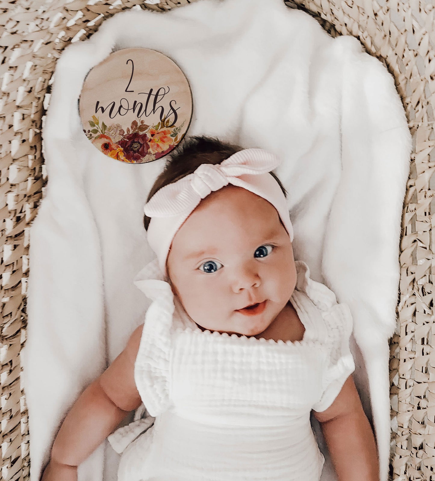 Bernadette - Floral Baby Monthly Milestone Set