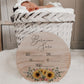 Bernice - Eucalyptus & Sunflowers Birth Stats Sign