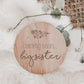 Engraved Coming Soon Big Sister Baby Announcement Sign