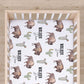 Bison Cactus Personalized Crib Sheet