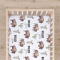 Bison Cactus Personalized Crib Sheet