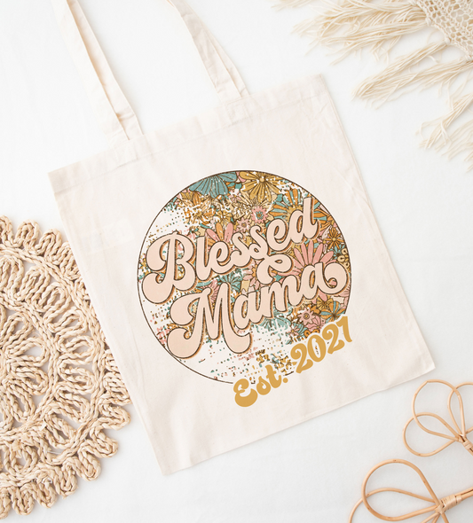 Blessed Mama Personalized Mother's Day Tote