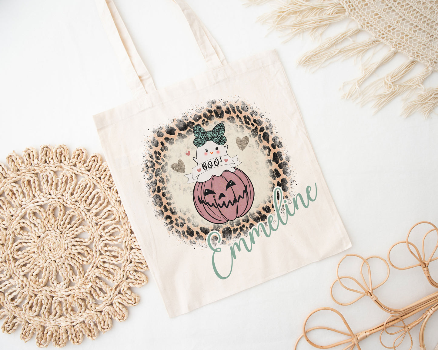 Custom Name Halloween Trick or Treat Bag