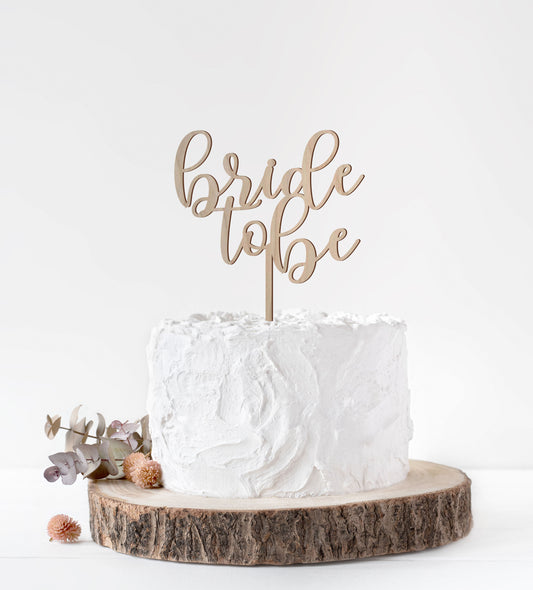 Bride to Be Wedding Cake Topper