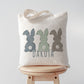 Personalized Trio-Bunny Easter Tote
