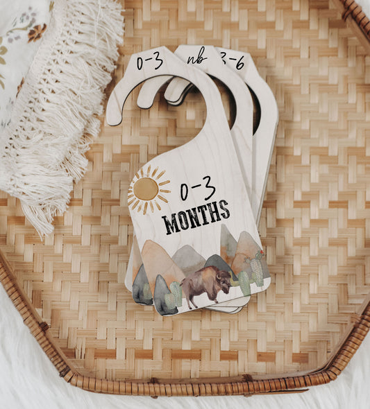 Bison Cactus Collection Nursery Closet Divider