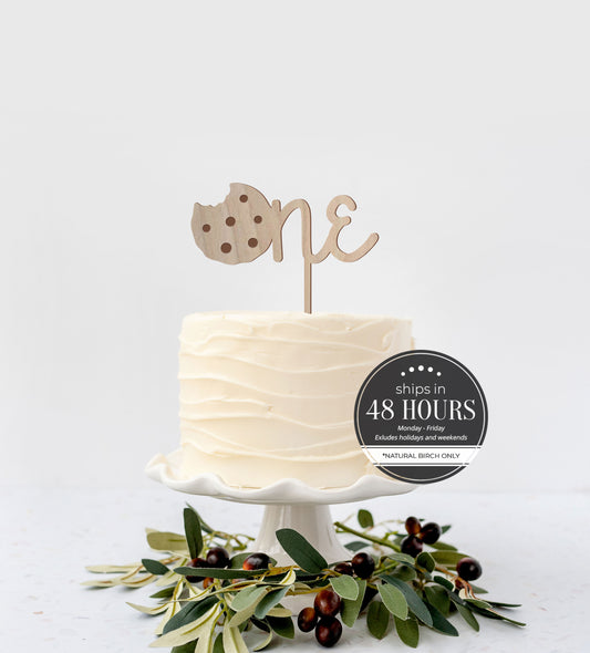 Cookie One Themed Birthday Cake Topper