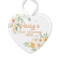 Personalized Daisy Baby First Christmas Ornament
