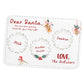 Personalized Santa Placemat