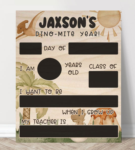 Oh The Places YouPersonalized Reusable First Day Of School Sign