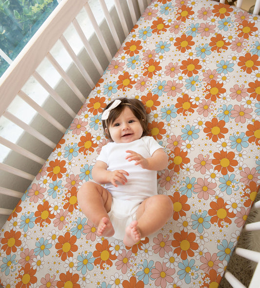Flower Power - Crib Sheet