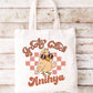 Groovy Chick Personalized Easter Tote.