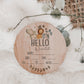 Theodore - Hello World Safari Birth Stats Sign - TH001b