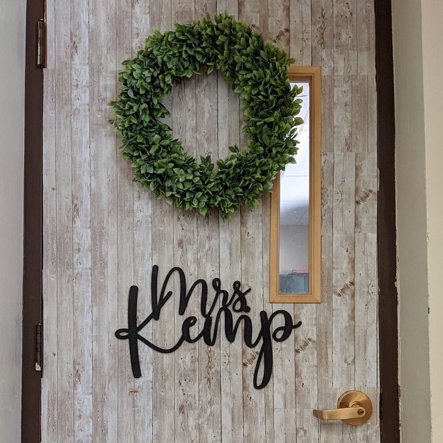 Classroom Teacher Name Sign