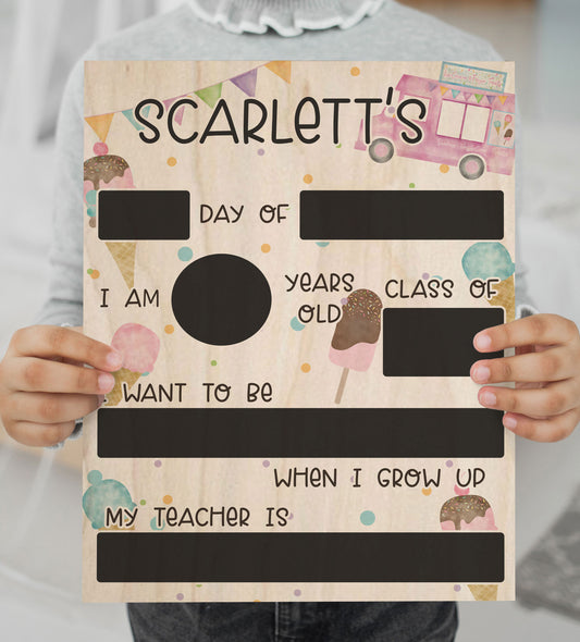 One Sweet Year- First Day Of School Sign