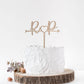 Initials Arrow Heart Wedding Cake Topper