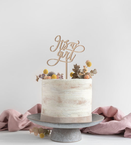 Its a Girl Shower Cake Topper