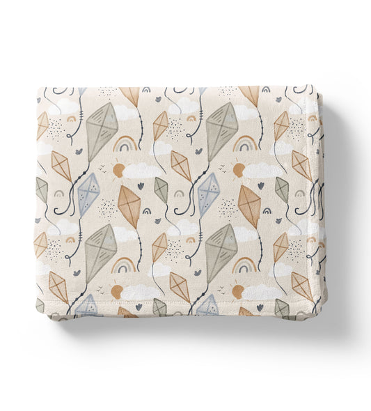 Flying Kites- Minky Blanket
