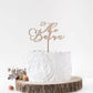 Last Name Wedding Anniversary Cake Topper