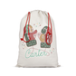 Drawstring Santa Sacks Personalized Christmas Gift Bag