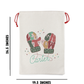 Drawstring Santa Sacks Personalized Christmas Gift Bag