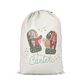 Drawstring Santa Sacks Personalized Christmas Gift Bag