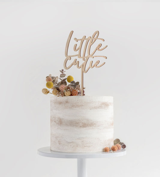 Little Cutie Birthday Cake Topper