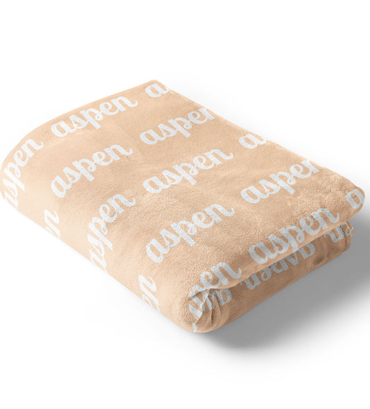 Dreamsicle Personalized Name Blanket